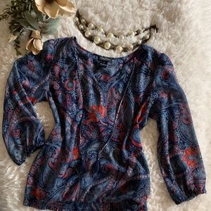 Lucky Brand  paisley top